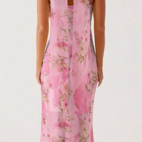 Womens Floral Strapless Dress Y2k Backless Sleeveless Tube Maxi Long Dresses Sex - Picture 2 of 4